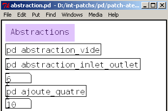 Abstraction pure-data