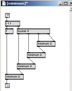 Filtre minimum pour telemetre US.