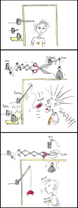 Exemple d'utilisation de servomoteurs pour une installation artistique...